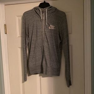 Grey Nike zip up